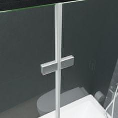 Vidaxl Skládací sprchový kout se 2 panely ESG 120 x 140 cm