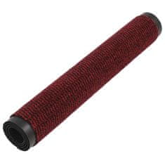 Vidaxl Protiprachové obdélníkové rohožky 2ks všívané 90x150 cm červené