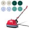 Vidaxl 5 v 1 Stroj na čištění a leštění podlahy, s dvojitou hlavou