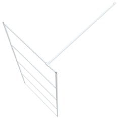 Greatstore Sprchová zástěna walk-in bílá 80 x 195 cm čiré ESG sklo