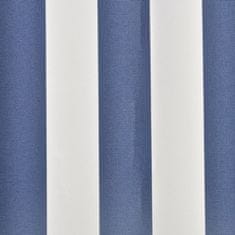Vidaxl Plachta na markýzu plátěná modro-bílá 4 x 3 m (bez rámu)