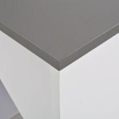 Greatstore Barový stůl se skříní bílý 115 x 59 x 200 cm