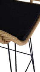 Halmar Barová židle H-105 - přírodní / černá