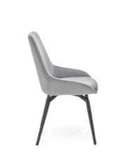 Halmar Jídelní židle K479 - šedá / černá