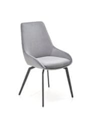 Halmar Jídelní židle K479 - šedá / černá