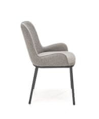 Halmar Jídelní židle K481 - šedá / černá