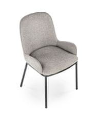 Halmar Jídelní židle K481 - šedá / černá