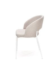 Halmar Jídelní židle K486 - béžová / bílá