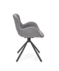 Halmar Jídelní židle K475 - šedá / černá
