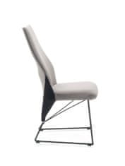 Halmar Jídelní židle K485 - šedá / černá