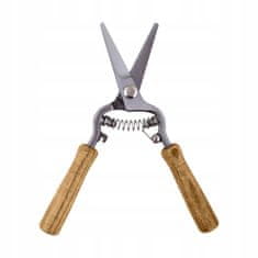Esschert Design Nůžky, zahradnické nůžky, dřevěná rukojeť
