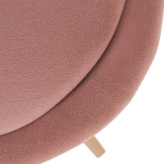 KONDELA Jídelní židle Sabra - růžová (Velvet) / buk