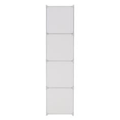 KONDELA Dětská modulární skříň Kirby - bílý / hnědý vzor