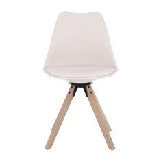 KONDELA Otočná jídelní židle Etosa - perleť / buk