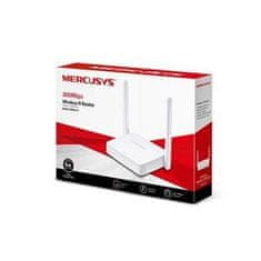 Mercusys Wireless N Router 300Mbps, 1 10/100M WAN + 2 10/100M LAN, 2x anténa