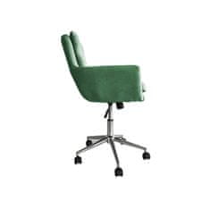 KONDELA Kancelářská židle Kaila - smaragd / chrom