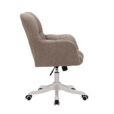 KONDELA Kancelářská židle Lorel - taupe / bílá