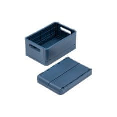 FORMA Střední skládací úložný box FŌRMA Joe 40 M, 12x27x19cm, modrý
