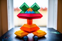 Kebo Toys Wedge-it - Skládací pyramida set (30 dílků)