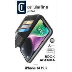 CellularLine Pouzdro typu kniha Cellularline Book Agenda 2 pro Apple iPhone 14 Plus, černé
