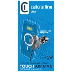 MobilPouzdra.cz Magnetický držák Touch Air Mag do mřížky ventilace s podporou MagSafe a bezdrátovým nabíjením, černý