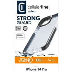 CellularLine Ultra ochranné pouzdro Cellularline Tetra Force Shock-Twist pro Apple iPhone 14 PRO, 2 stupně ochrany, transparentní