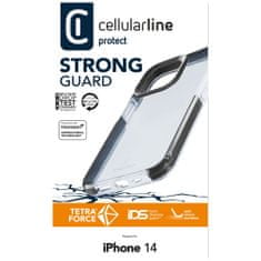 CellularLine Ultra ochranné pouzdro Cellularline Tetra Force Shock-Twist pro Apple iPhone 14, 2 stupně ochrany, transparentní