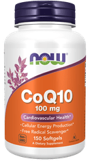 NOW Foods CoQ10 (koenzym Q10) 100 mg, 150 kapslí