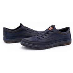 Pánská kožená obuv K22 navy blue velikost 45