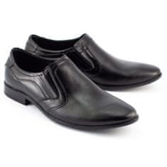 LUKAS Pánská společenská nazouvací obuv 284 černá velikost 44