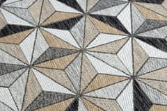 Dywany Łuszczów Kusový koberec Cooper Sisal Mosaic 22222 ecru/black – na ven i na doma 160x220
