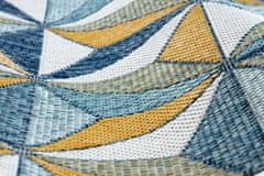 Dywany Łuszczów AKCE: 140x190 cm Kusový koberec Cooper Sisal Mosaic 22222 ecru/navy – na ven i na doma 140x190