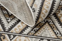 Dywany Łuszczów Kusový koberec Cooper Sisal Aztec 22224 ecru/black – na ven i na doma 140x190