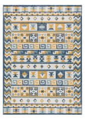 Dywany Łuszczów Kusový koberec Cooper Sisal Aztec 22218 ecru/navy – na ven i na doma 80x150