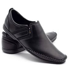Pánská kožená obuv 711 černá velikost 45