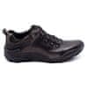 Pánské kožené boty Trappers 207 black velikost 41