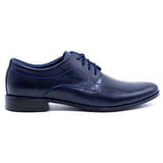 LUKAS Pánská společenská obuv 447 navy blue velikost 48
