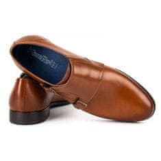 Pánská společenská obuv monki 341/C1 hnědá velikost 45