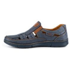 KENT Pánská prolamovaná obuv 601 na léto tmavě modrá velikost 42