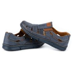 KENT Pánská prolamovaná obuv 601 na léto tmavě modrá velikost 43