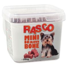RASCO Pochoutka Dog mini kosti šunkové 580 g