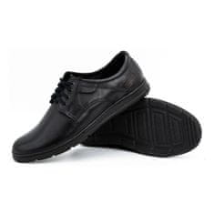Joker Pánské kožené boty 536J černé velikost 45