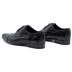 LUKAS Pánská společenská obuv z kůže 286 černá velikost 46