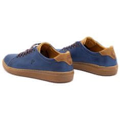 Pánská kožená obuv 2109 navy blue velikost 45