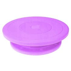 Northix Otočný dortový talíř - fialový - 28 cm 