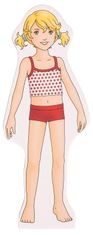 Goki magnetické puzzle dívka šaty nahoru