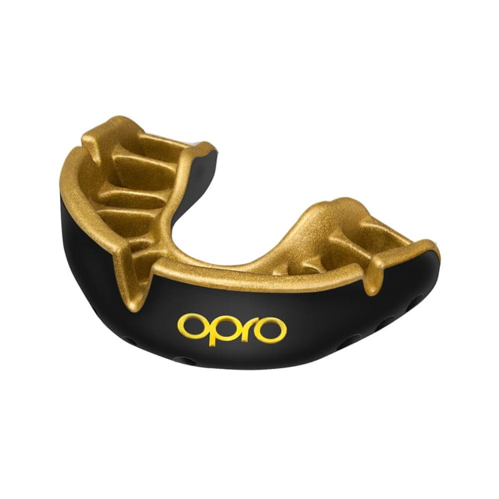 Levně Opro chránič zubů Gold, černá/zlatá