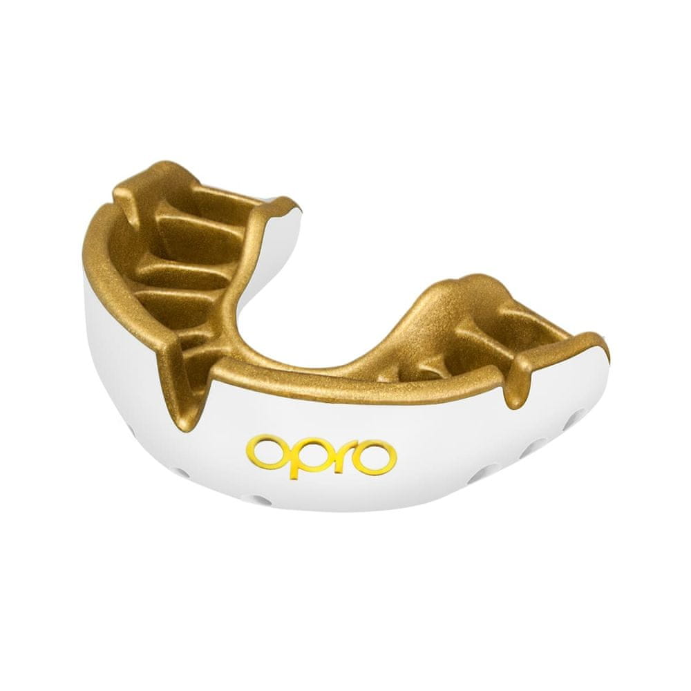 Levně Opro chránič zubů Gold, bílá/zlatá