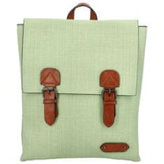 Turbo Bags Trendový dámský koženkový batoh Nava, světle zelený