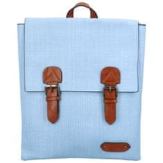 Turbo Bags Trendový dámský koženkový batoh Nava, světle modrý
